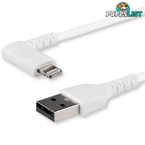 Startech RUSBLTMM1MWR Cable White Angled Lightning to USB 1m - StarTech - 065030880978 - RUSBLTMM1MWR