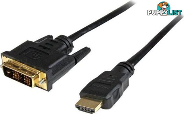 StarTech HDDVIMM50CM 0.5m HDMI to DVI-D Cable - M/M - StarTech - 065030855990 - HDDVIMM50CM