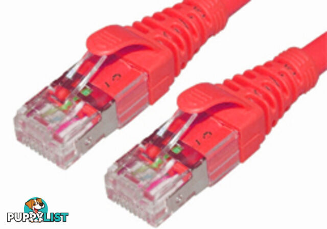 Comsol STP-1.5-C6A-RED 1.5M 10GbE Cat 6A S/FTP Shielded Patch Cable - Red - Comsol - STP-1.5-C6A-RED