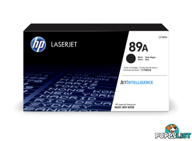 HP CF289A 89A Black LaserJet Toner Cartridge - HP - 192018046627 - CF289A