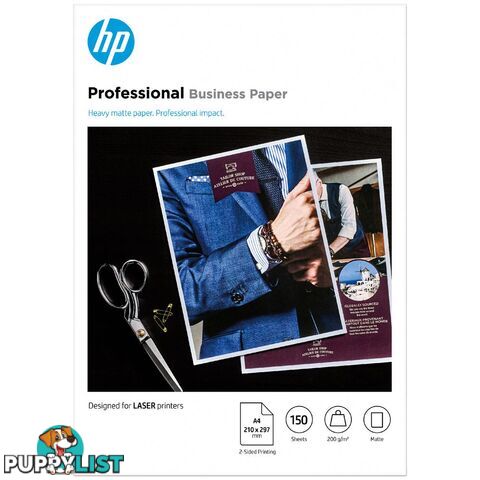 HP 7MV80A Brochure 200g Laser Paper, Matte, A4,  150sh - HP - 193905504886 - 7MV80A