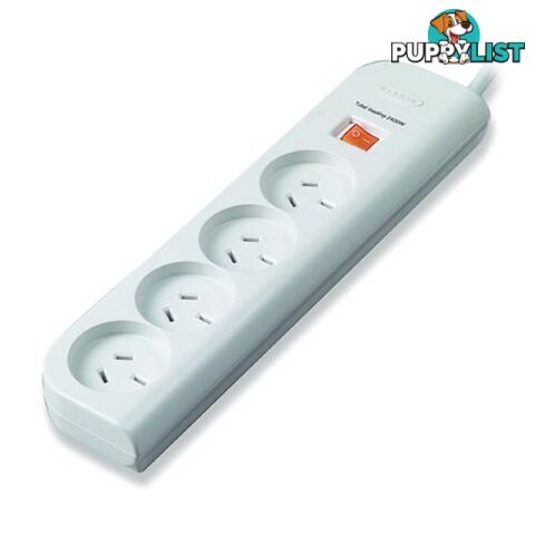 BELKIN F9E400VAU1M 4 OUTLET SURGE PROTECTOR WITH 1M CORD, ECONOMICAL, 2YR WTY - Belkin - 722868458839 - F9E400VAU1M