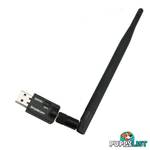 Simplecom NW392 USB Wireless N Wifi Adapter 300Mbps 5dBi Antenna - Simplecom - 9350414000563 - NW392