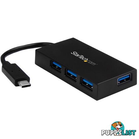 StarTech HB30C4AFS 4 Port USB C Hub - C to A - Power Adapt - StarTech - 065030866323 - HB30C4AFS