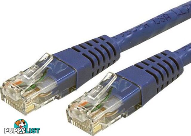 StarTech C6PATCH6BL 6 ft Blue Molded Cat6 UTP Patch Cable - StarTech - 065030789486 - C6PATCH6BL