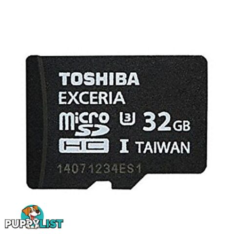 Toshiba SD-C032GR7VW060A 32GB MicroSD Exceria UHS-1 U3 - Toshiba - 4904550897324 - SD-C032GR7VW060A