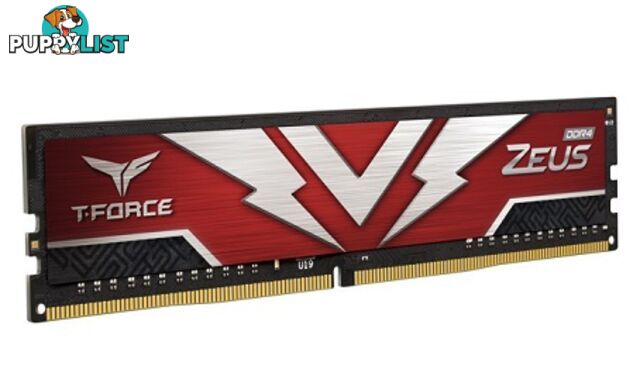 Team TTZD432G3200HC20DC01 T-FORCE Zeus Series 32GB(2x16GB) DIMM DDR4 3200MHz 1.20V, Red Heat spreader - Team - 765441653184 - TTZD432G3200HC20DC01