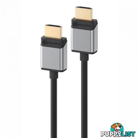 Alogic SSULHD01-SGR Slim Super Ultra 8k HDMI to HDMI Cable Male to Male 1M - Alogic - 9350784023216 - SSULHD01-SGR