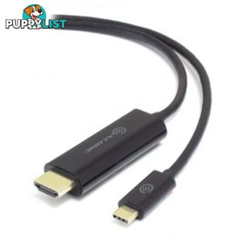 Alogic ELUCHD-02RBLK Elements 2m USB-C to HDMI Cable with 4K Support - Male to Male - Alogic - 9350784012029 - ELUCHD-02RBLK