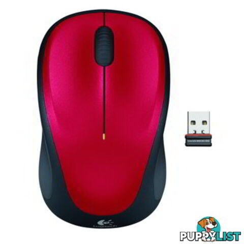 Logitech M235 Wireless Mouse Red 910-003412 - Logitech - 097855092137 - 910-003412