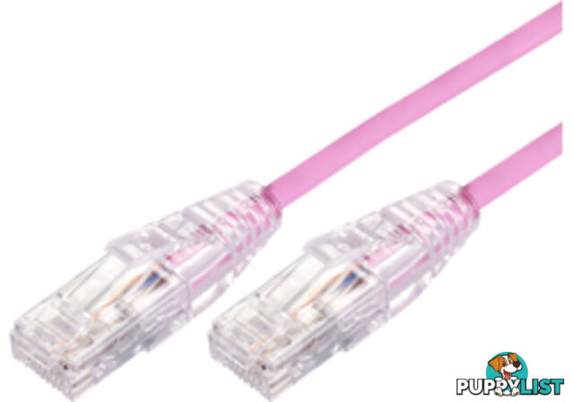 Comsol UTP-1.5-C6A-UT-PNK 1.5m RJ45 Cat 6A Ultra Thin Patch Cable - Pink - Comsol - 9332902018281 - UTP-1.5-C6A-UT-PNK