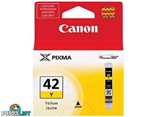 Canon CLI42Y Yellow Ink Cartridge - Canon - 4960999901794 - CLI42Y