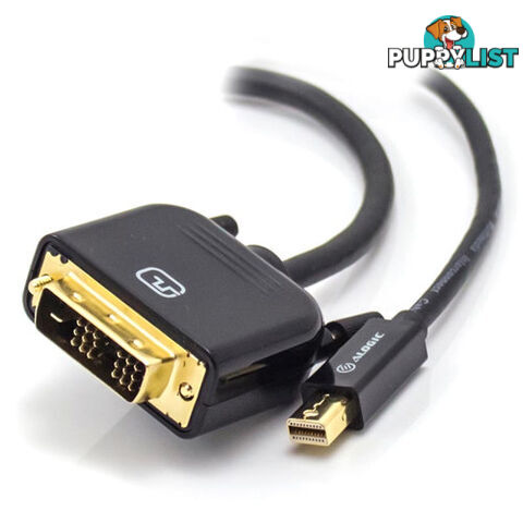 Alogic MDP-DVI-01-MM SmartConnect 1m mini DisplayPort to DVI-D Cable Male to Male - Alogic - 9319888945374 - MDP-DVI-01-MM