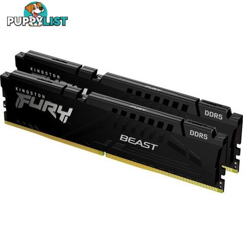 Kingston KF556C40BBK2-16 FURY Beast 16GB (2x8GB) DDR5-5600MTs CL40 DIMM Memory - Kingston - 740617325935 - KF556C40BBK2-16