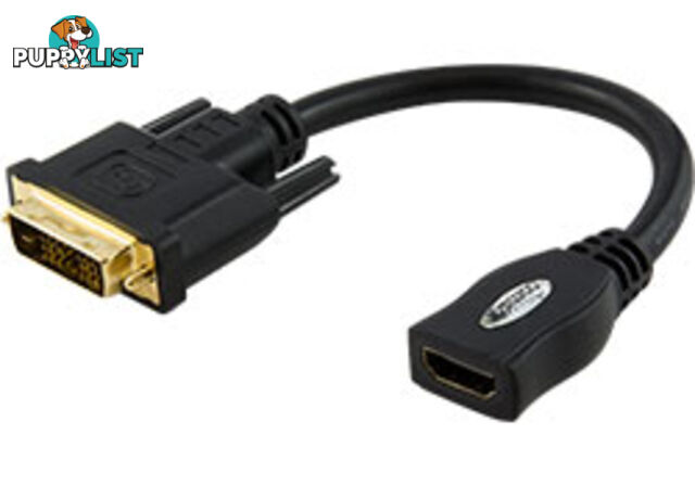 Comsol DVI-HDMI-AD 20cm DVI-D Single Link Male to HDMI Female Adapter - Comsol - 9332902004727 - DVI-HDMI-AD