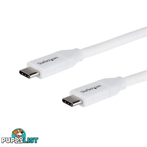 StarTech USB2C5C2MW Cable USB-C w/ 5A PD - USB 2.0 - 2m 6ft - StarTech - 065030879736 - USB2C5C2MW