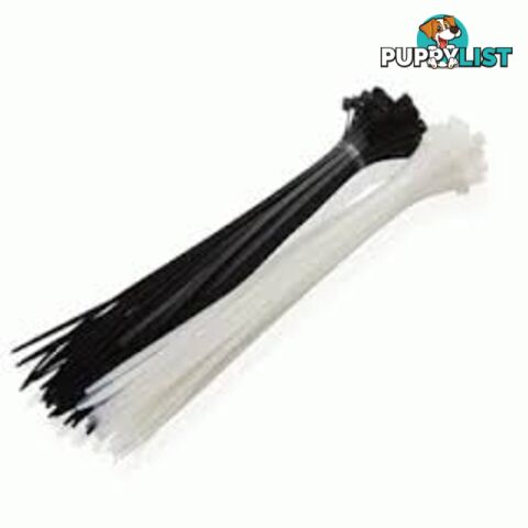 Adaptex CT150BLK Cable Ties 150mm x 3.6mm Pack of 100 BLACK - Adaptex - CT150BLK