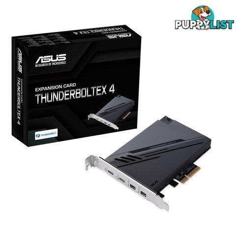 ASUS THUNDERBOLTEX 4 Expansion Card, Dual Thunderbolt, 40 GBps Bi-Directional, 4xUSB-C, 1xDP, 4xPCIe3.0 - ASUS - 4711081115243 - THUNDERBOLTEX 4