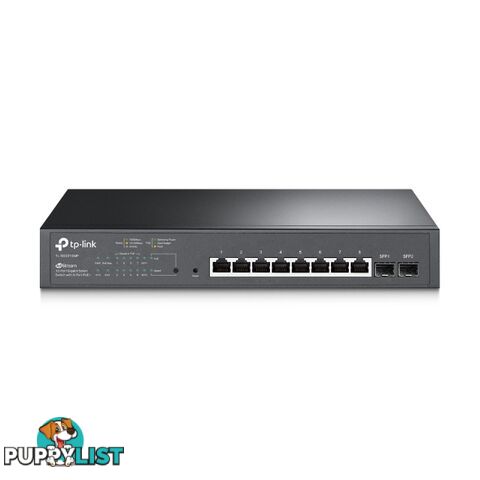 TP-Link TL-SG2210MP 10-Port Gigabit Smart Switch with 8-Port PoE+ 1xFan 14.9Mpps Support Omada SDN 802.1p CoS/DSCP QOS IGMP Snoop Rack Mountable - TP-Link - 6935364030674 - TL-SG2210MP