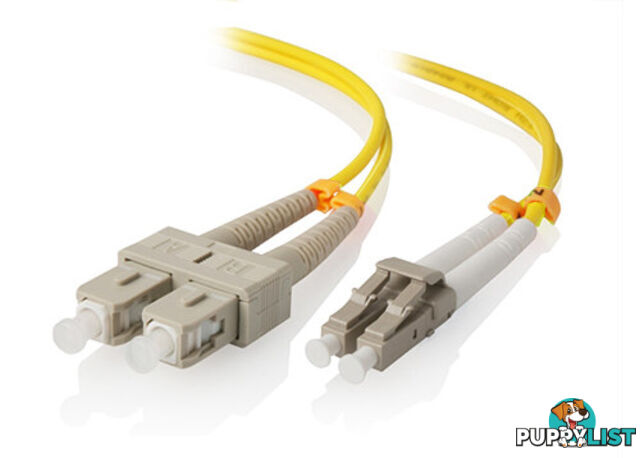 Alogic LCSC-15-OS2 15m LC-SC Single Mode Duplex LSZH Fibre Cable 09/125 OS2 - Alogic - 9350784006516 - LCSC-15-OS2