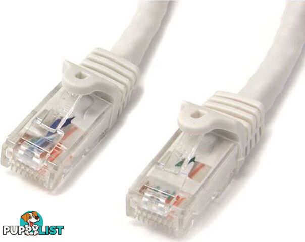 StarTech N6PATC1MWH 1m White Snagless UTP Cat6 Patch Cable - StarTech - 065030856287 - N6PATC1MWH