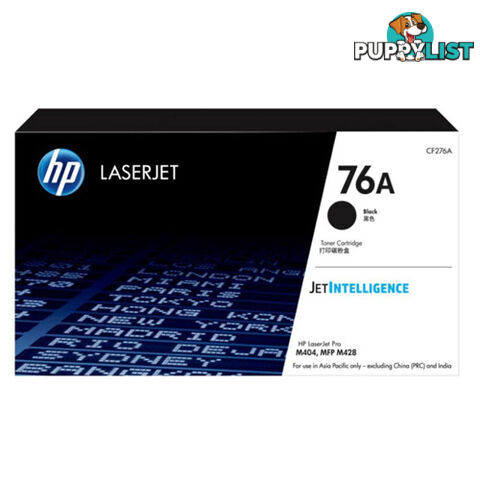 HP CF276A 76A Black Laserjet Toner Cartridge 3K Pages - HP - 192018046795 - CF276A