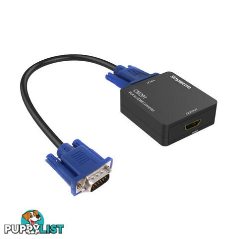 Simplecom CM201 Full HD 1080p VGA to HDMI Converter with Audio - Simplecom - 9350414000365 - CM201