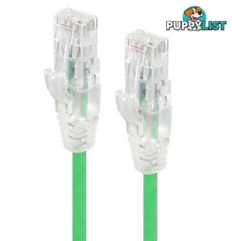 Alogic C6S-02GRN 2m Green Ultra Slim Cat6 Network Cable UTP 28AWG - Alogic - 9350784011077 - C6S-02GRN