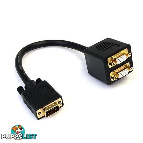 StarTech VGASPL1VV 1 ft VGA to 2x VGA Video Splitter Cable - StarTech - 065030837781 - VGASPL1VV