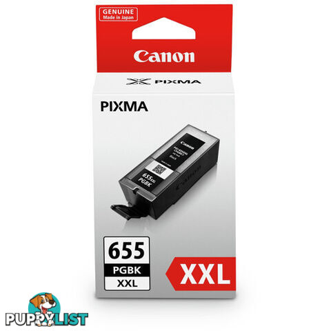 Canon PGI655XXLBK Black Ink Cart Suits Canon Pixma Mx726, Mx926 - Canon - 4960999965420 - PGI655XXLBK