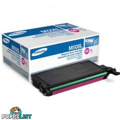 Samsung CLT-M508L 508L Magenta Toner Cartridge 4000p - Samsung - 635753715507 - CLT-M508L