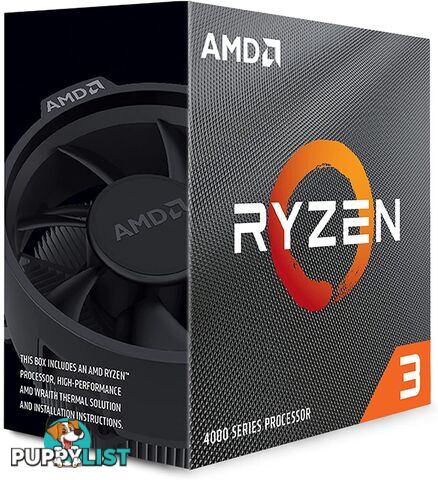 AMD 100-100000510BOX Ryzen 3 4100 Processor With Wraith Stealth Cooler - AMD - 730143314060 - 100-100000510BOX