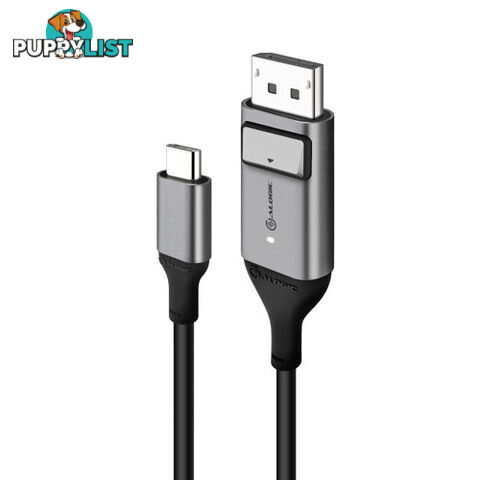 Alogic ULCDP01-SGR 1m Ultra USB-C (Male) to DP (Male) Cable - 4K - Alogic - 9350784016263 - ULCDP01-SGR