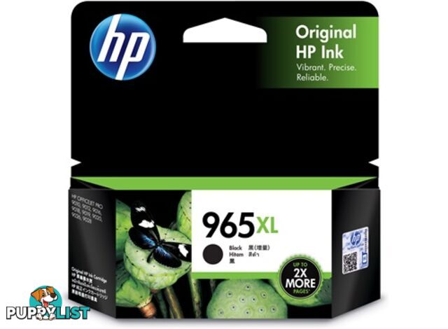 HP 3JA84AA 965XL Genuine Black High Yield Inkjet Cartridge - HP - 193015007499 - 3JA84AA