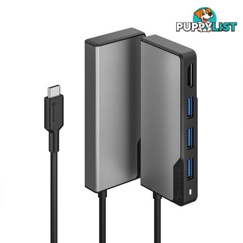 Alogic UCFUHDV2-SGR USB-C Fusion CORE 5-in-1 HDMI & USB Hub Space Grey - Alogic - 9350784025296 - UCFUHDV2-SGR