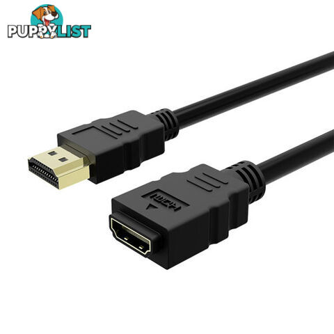 Simplecom CAH305 0.5M High Speed HDMI Extension Cable UltraHD M/F (1.6ft) - Simplecom - 9350414000952 - CAH305