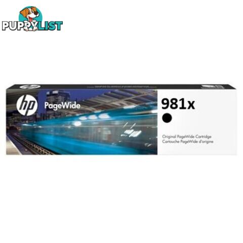 HP L0R12A 981X Black Original PageWide Crtg - HP - 889296095286 - L0R12A