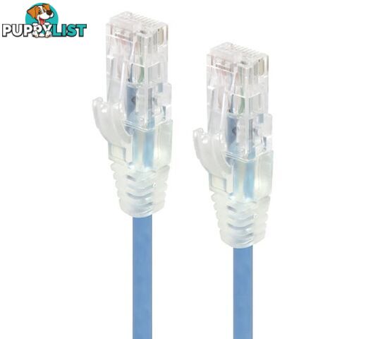 Alogic C6S-0.30BLU 0.30m Blue Ultra Slim Cat6 Network Cable UTP 28AWG - Alogic - 9350784010964 - C6S-0.30BLU