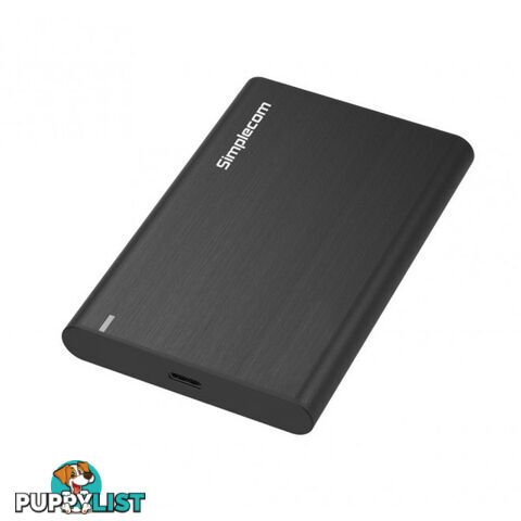 Simplecom SE221BK Aluminium 2.5" SATA HDD/SSD to USB 3.1 Enclosure - Simplecom - 9350414001751 - SE221BK