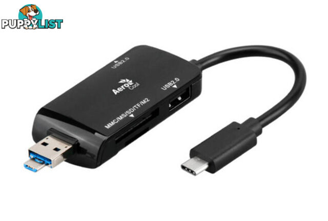 Aerocool ASA-ATHB27R Type C to USB 3.0 Adapter - Aerocool - 677892652237 - ASA-ATHB27R