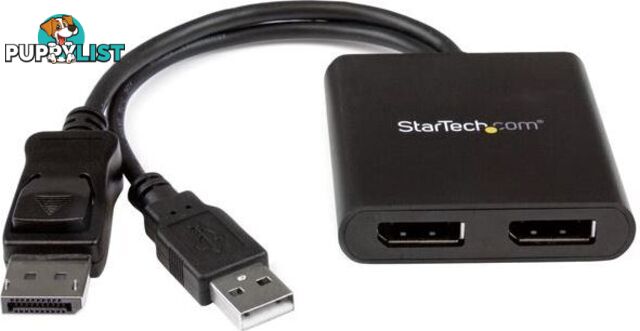 StarTech MSTDP122DP MST hub - DisplayPort to 2x DisplayPort - StarTech - 065030860574 - MSTDP122DP