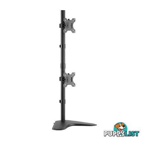 Brateck LDT12-T02V Dual Screens Economical Double Joint Articulating Steel Monitor Stand For Most 13"-32" Monitors, up to 8kg/Screen - Brateck - 6956745160117 - LDT12-T02V