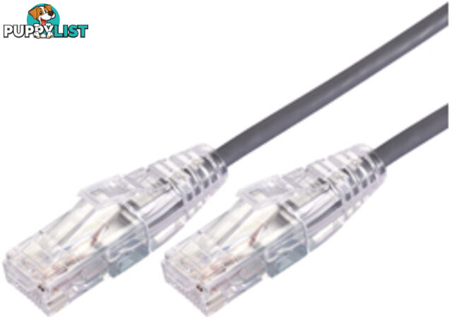 Comsol UTP-1.5-C6A-UT-GRY 1.5m RJ45 Cat 6A Ultra Thin Patch Cable - Grey - Comsol - 9332902018267 - UTP-1.5-C6A-UT-GRY