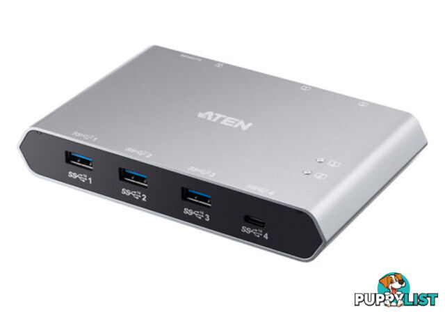 Aten US3342-AT USB-C Gen 2 Sharing Switch with Power Pass Through - Aten - 4719264649189 - US3342-AT