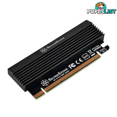 Silverstone SST-ECM23 M.2 to PCIe AHCI/NVMe Adapter Card - Silverstone - 4710007226315 - SST-ECM23