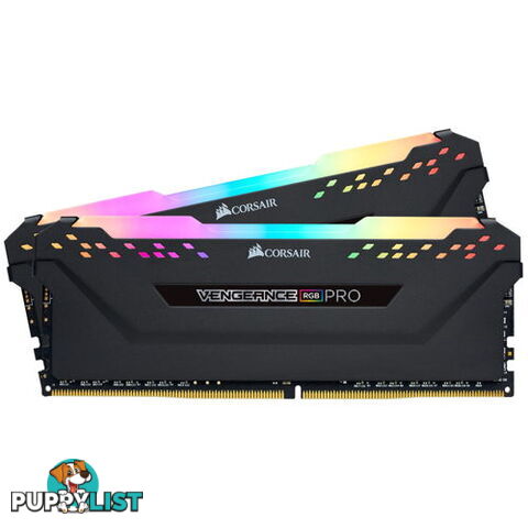 Corsair CMW16GX4M2C3200C16 Vengeance RGB PRO 16GB (2x8GB) DDR4 3200MHz - Corsair - 843591075381 - CMW16GX4M2C3200C16