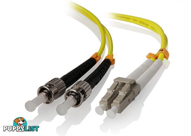 Alogic LCST-02-OS2 2m LC-ST Single Mode Duplex LSZH Fibre Cable 09/125 OS2 - Alogic - 9350784006554 - LCST-02-OS2