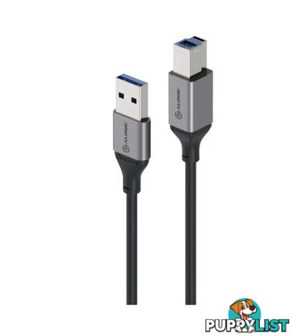 Alogic U32ABRBK 2m Ultra USB3.0 USB-A (Male) to USB-B (Male) Cable - Alogic - 9350784016300 - U32ABRBK