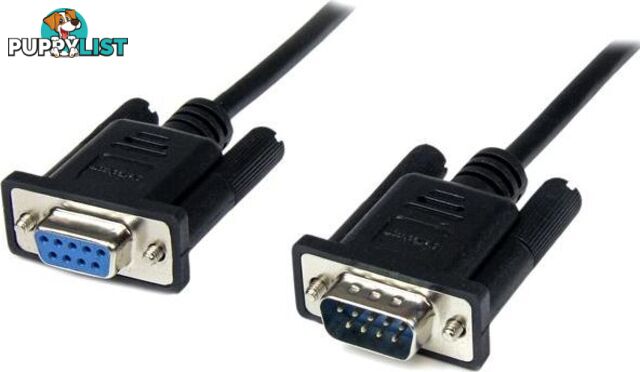 StarTech SCNM9FM2MBK 2m Black DB9 RS232 Null Modem Cable F/M - StarTech - 065030850506 - SCNM9FM2MBK