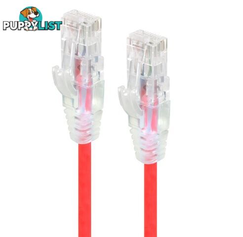 Alogic C6S-0.30RED 0.30m Red Ultra Slim Cat6 Network Cable UTP 28AWG - Alogic - 9350784011381 - C6S-0.30RED